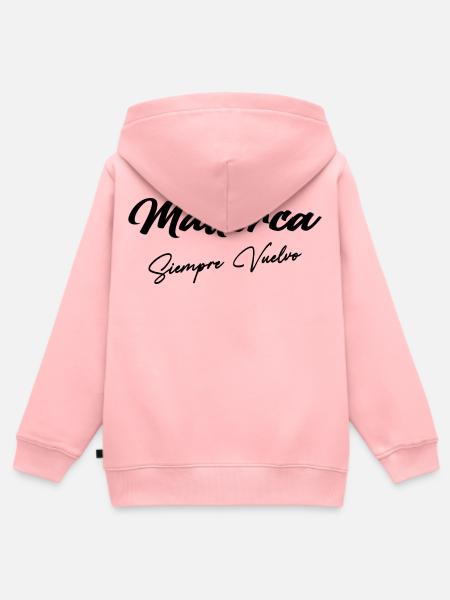 Mallorca - Kinder Premium Organic Zip Hoodie - Rosa