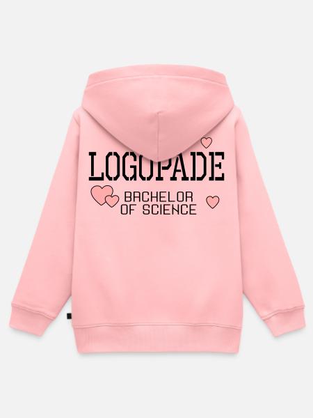 Logopäde Bachelor-Studium Logopädie - Kinder Premium Organic Zip Hoodie - Rosa