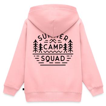 Sommerlager-Einheit - Kinder Premium Organic Zip Hoodie - Rosa - Hinten - AI Model Kid Female (0cm)