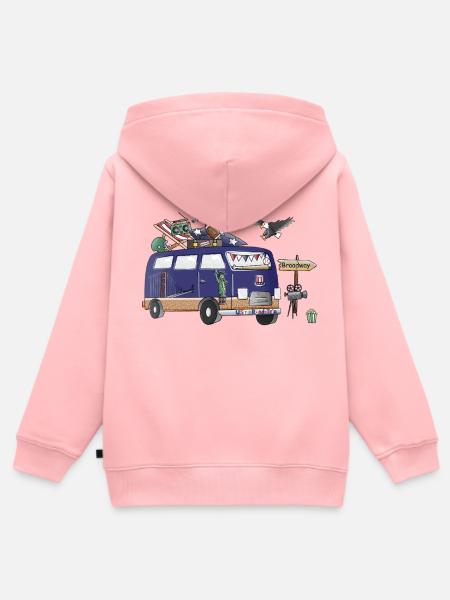 USA Camper Wohnmobil - Kinder Premium Organic Zip Hoodie - Rosa