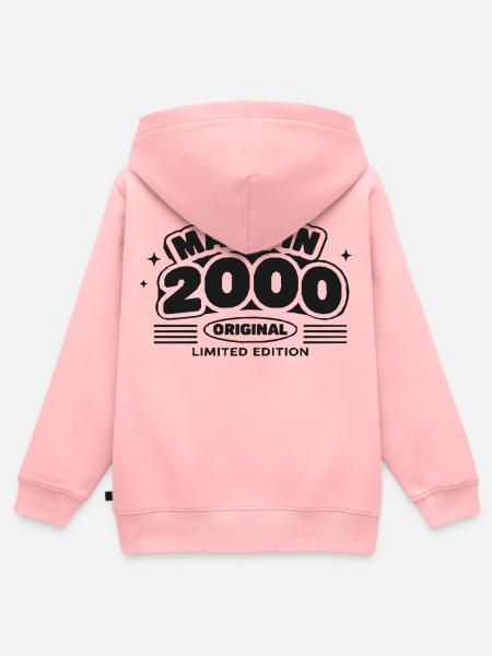 2000 Original Limited Edition - Kinder Premium Organic Zip Hoodie - Rosa