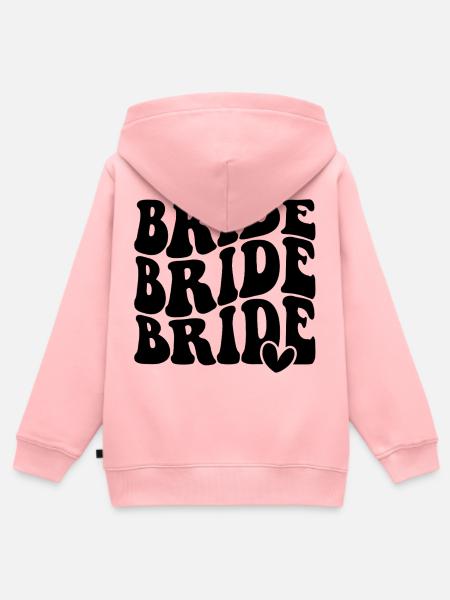 Bride - Kinder Premium Organic Zip Hoodie - Rosa