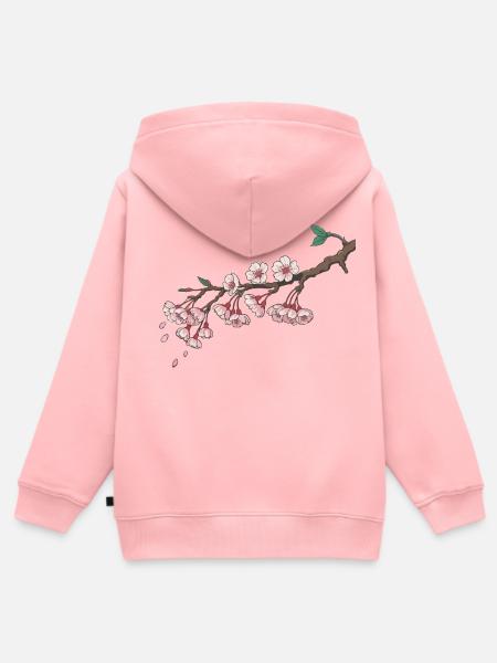 Kirschblüte - Kinder Premium Organic Zip Hoodie - Rosa