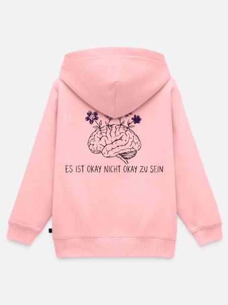 Es ist okay nicht okay - Kinder Premium Organic Zip Hoodie - Rosa
