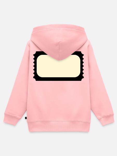 Ticket - Kinder Premium Organic Zip Hoodie - Rosa