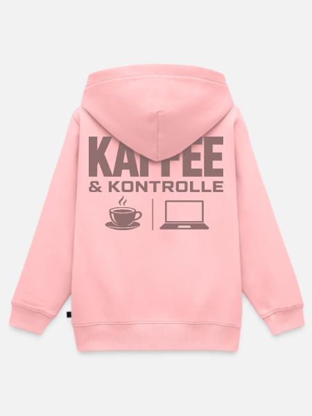 Kaffee & Kontrolle Tech-Motiv - Kinder Premium Organic Zip Hoodie - Rosa