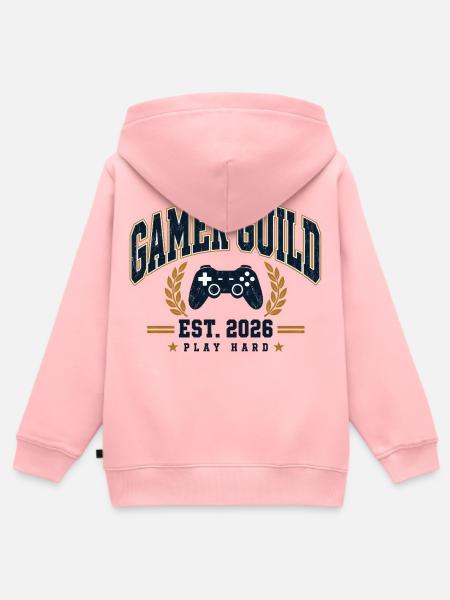 Gaming Club - Kinder Premium Organic Zip Hoodie - Rosa