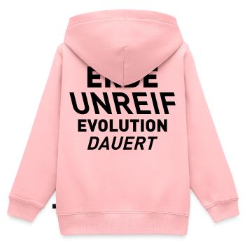 ERDE UNREIF - Kinder Premium Organic Zip Hoodie - Rosa - Hinten - AI Model Kid Female (0cm)