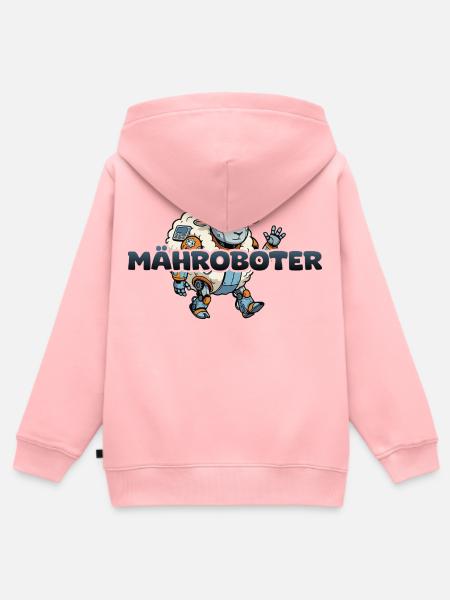 Mähroboter Cartoon Schaf - Kinder Premium Organic Zip Hoodie - Rosa