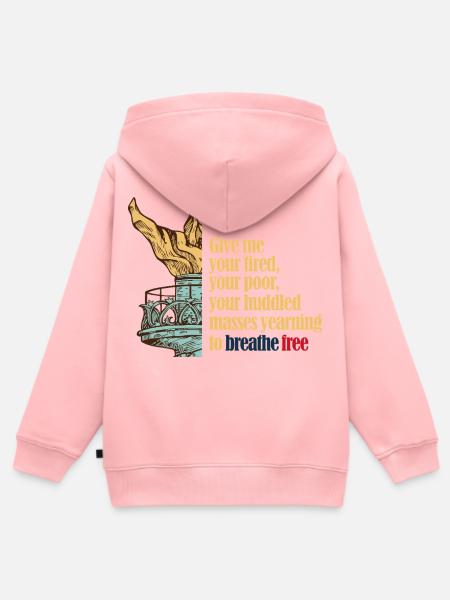Gib mir deine Müdigkeit - Kinder Premium Organic Zip Hoodie - Rosa