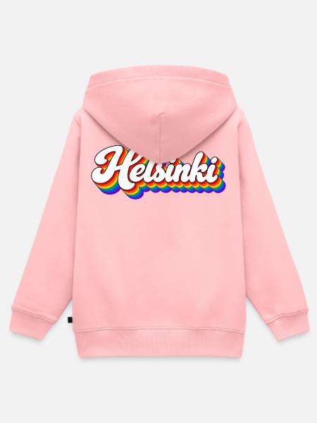 Helsinki - Finnland - Suomi - Finland - finnisch - Kinder Premium Organic Zip Hoodie - Rosa