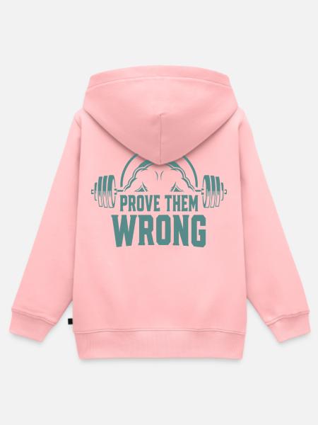 Prove Them Wrong - Kinder Premium Organic Zip Hoodie - Rosa