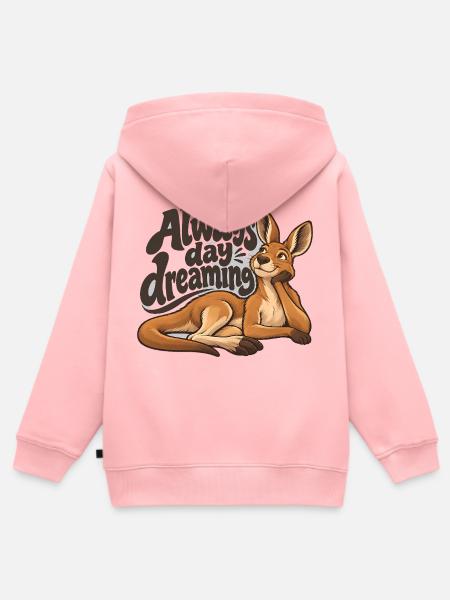 Känguru - Kinder Premium Organic Zip Hoodie - Rosa