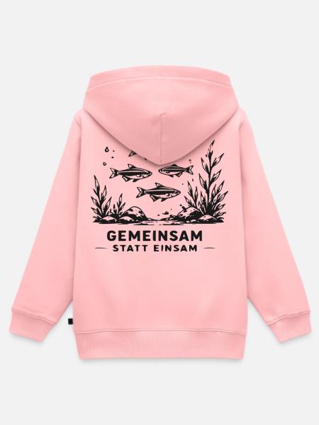 Gemeinsam Unterwasser Schwarm - Kinder Premium Organic Zip Hoodie - Rosa