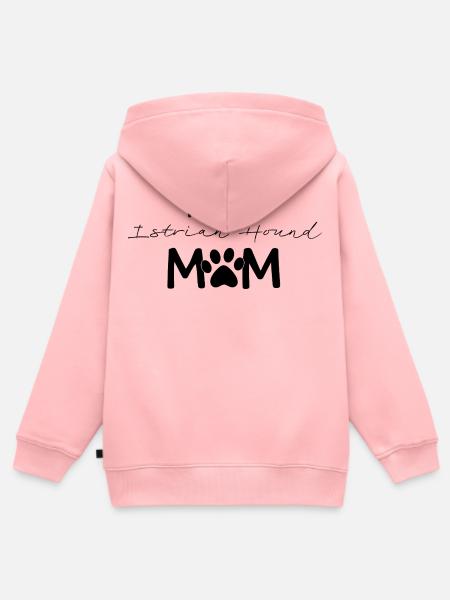 Istrianischer Kurzhaarcursor Stolze Hundemama - Kinder Premium Organic Zip Hoodie - Rosa