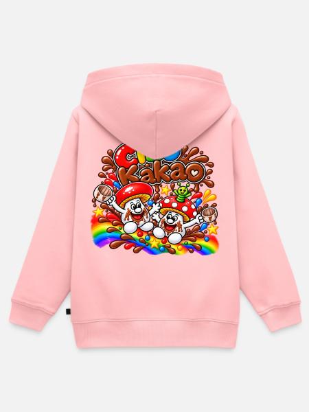 1000208493 - Kinder Premium Organic Zip Hoodie - Rosa