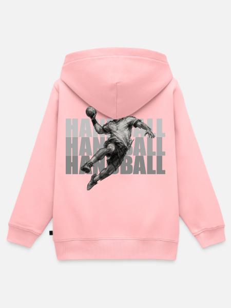 Handball - Kinder Premium Organic Zip Hoodie - Rosa