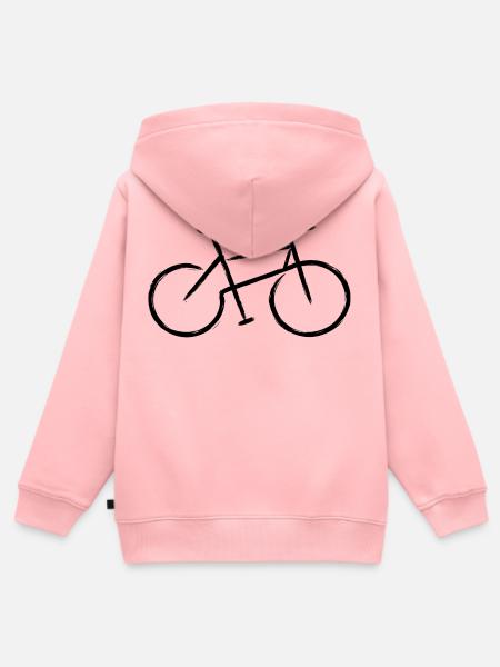 Rennrad Leidenschaft – Für echte Fahrradfans - Kinder Premium Organic Zip Hoodie - Rosa