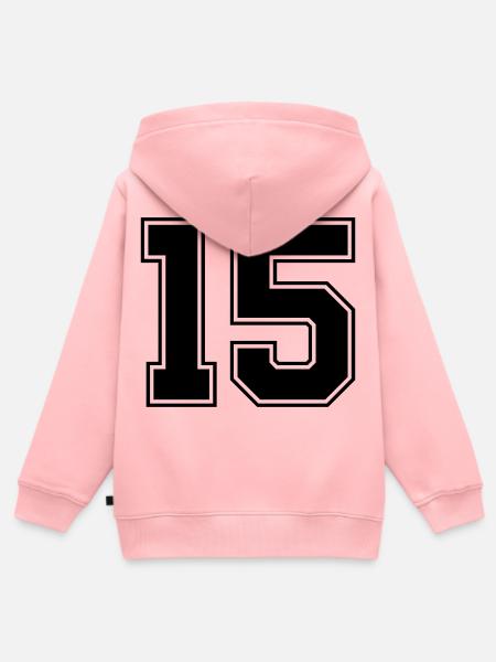 15 - Kinder Premium Organic Zip Hoodie - Rosa
