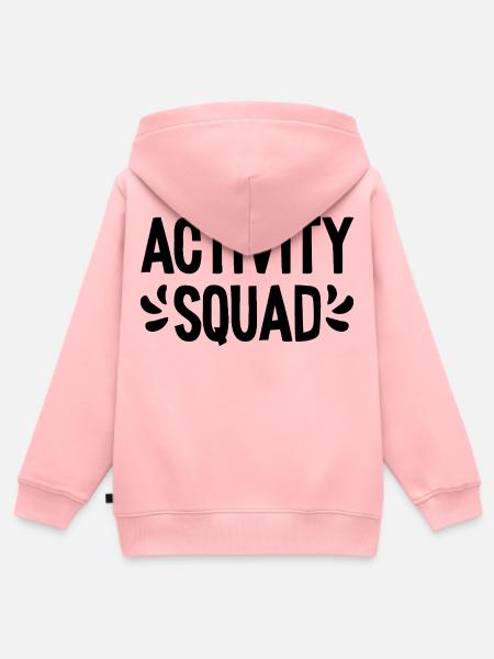 Activity Squad - Kinder Premium Organic Zip Hoodie - Rosa