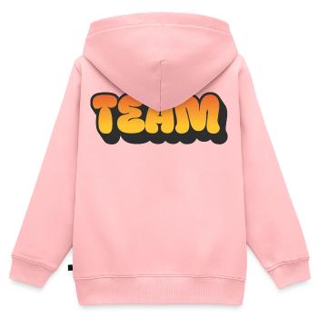Team - Kids Premium Organic Zip-up Hoodie - rose - Back - AI Model Kid Female (0cm)