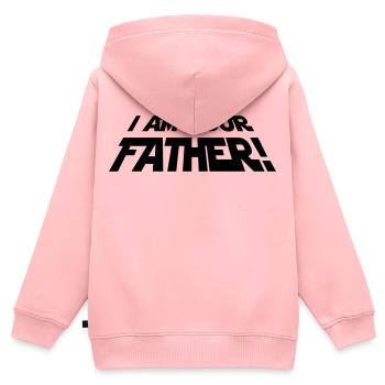 Dein Vater – Lustiges Sci-Fi Design für Nerds - Kinder Premium Organic Zip Hoodie - Rosa - Hinten - AI Model Kid Female (0cm)