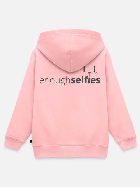 Enough_dark - Kinder Premium Organic Zip Hoodie - Rosa
