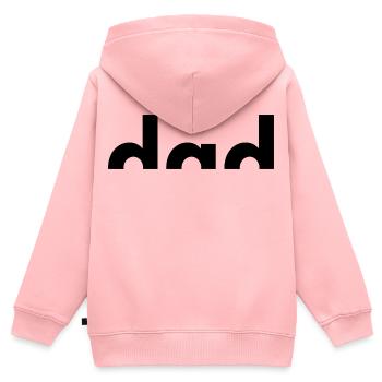 Dad Est. 2026 | Vater | Vatertag - Kinder Premium Organic Zip Hoodie - Rosa - Hinten - AI Model Kid Female (0cm)