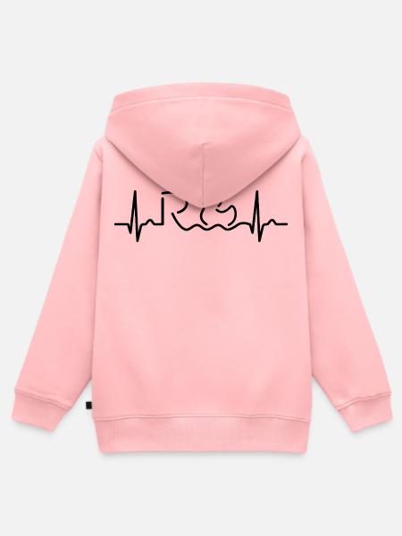 Endlich Rente - Ruhestand - Pension - Kinder Premium Organic Zip Hoodie - Rosa