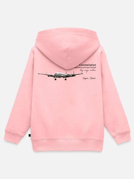Super Constellation - Kinder Premium Organic Zip Hoodie - Rosa