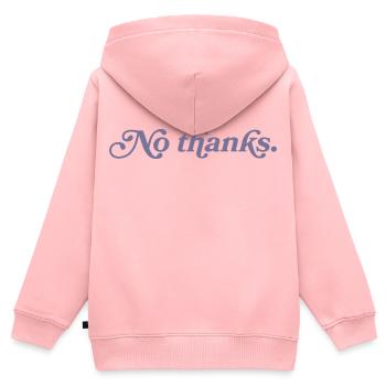 Non merci. - Sweat Premium à capuche zippé enfant bio - rose - Dos - AI Model Kid Female (0cm)