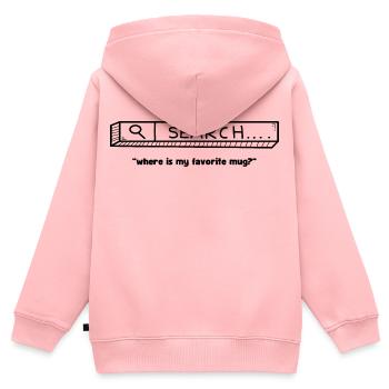 favorite mug - Kinder Premium Organic Zip Hoodie - Rosa - Hinten - AI Model Kid Female (0cm)