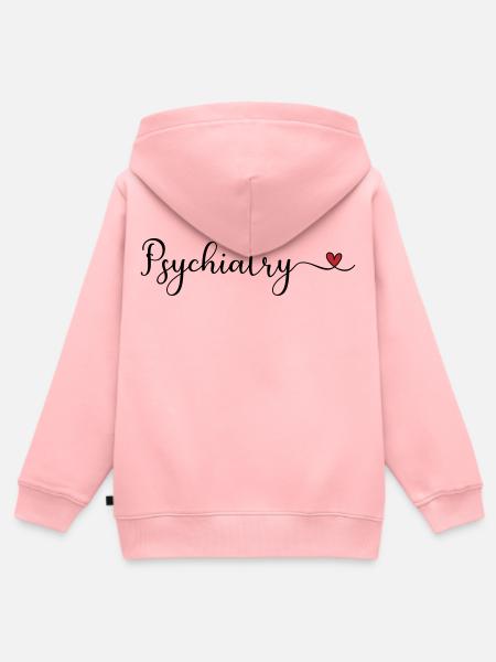 Psychiatrie-Herz - Kinder Premium Organic Zip Hoodie - Rosa