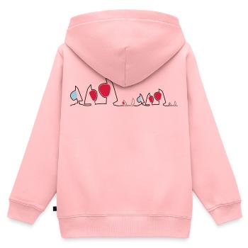 Regatta Skyline Segelboote Segeln Segelsport Boote - Kinder Premium Organic Zip Hoodie - Rosa - Hinten - AI Model Kid Female (0cm)