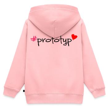 Prototype Hashtag Saying T-Shirt - Kids Premium Organic Zip-up Hoodie - rose - Back - AI Model Kid Female (0cm)