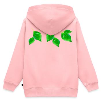 BIRKE || - Kinder Premium Organic Zip Hoodie - Rosa - Hinten - AI Model Kid Female (0cm)