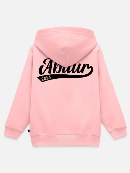 Abitur Abi 2026 - Kinder Premium Organic Zip Hoodie - Rosa