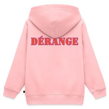 Verstand - Kinder Premium Organic Zip Hoodie - Rosa - Hinten - AI Model Kid Female (0cm)