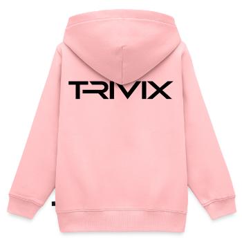 TRIVIX Offizielles Merchandise | Elektronische Musik - Kinder Premium Organic Zip Hoodie - Rosa - Hinten - AI Model Kid Female (0cm)