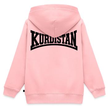 Kurdistan wear - Kids Premium Organic Zip-up Hoodie - rose - Back - AI Model Kid Female (0cm)