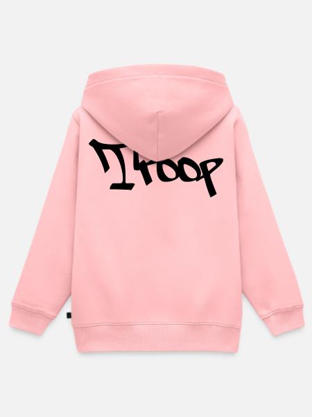 Troop - Kinder Premium Organic Zip Hoodie - Rosa