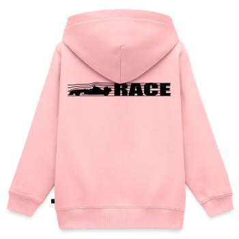 Racing - Kids Premium Organic Zip-up Hoodie - rose - Back - AI Model Kid Female (0cm)