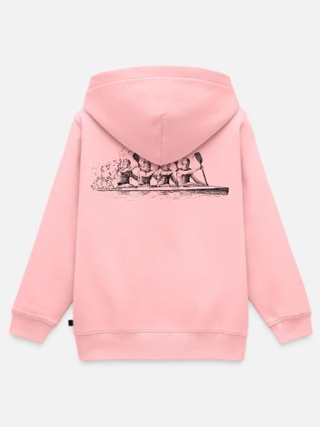 Kanurennsport - Kinder Premium Organic Zip Hoodie - Rosa