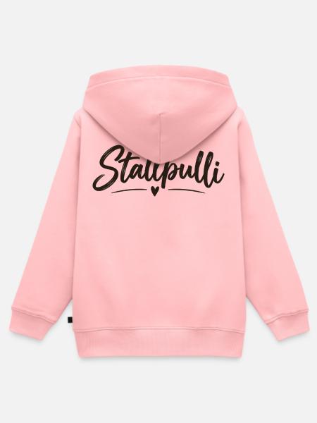Stallpulli - Pferd - Reiterin - Stall - Pullover - Kinder Premium Organic Zip Hoodie - Rosa