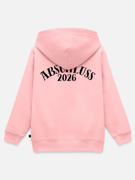 Abschluss 2026 - Kinder Premium Organic Zip Hoodie - Rosa