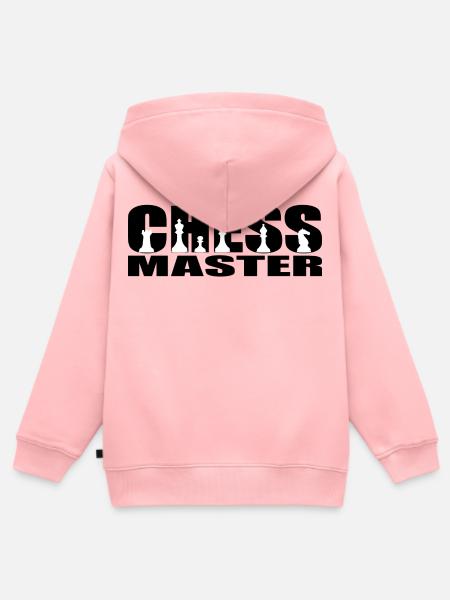 Schachmeister - Kinder Premium Organic Zip Hoodie - Rosa