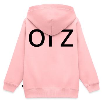orz Emoticon Verzweiflung ASCII Klassiker - Kinder Premium Organic Zip Hoodie - Rosa - Hinten - AI Model Kid Female (0cm)