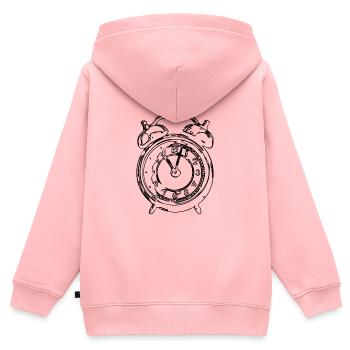 Vintage clock - Kids Premium Organic Zip-up Hoodie - rose - Back - AI Model Kid Female (0cm)