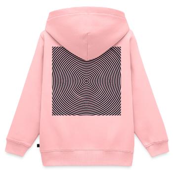 Modèle d’hypnose - Sweat Premium à capuche zippé enfant bio - rose - Dos - AI Model Kid Female (0cm)