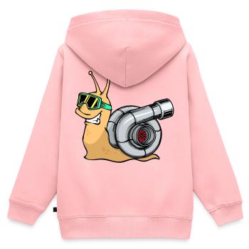 Cool Auto Turbolader Autoliebhaber Autofahrer - Kinder Premium Organic Zip Hoodie - Rosa - Hinten - AI Model Kid Female (0cm)